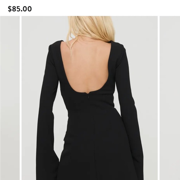 Princess Polly Classic Black Long Sleeve Dress - Picture 8 of 8